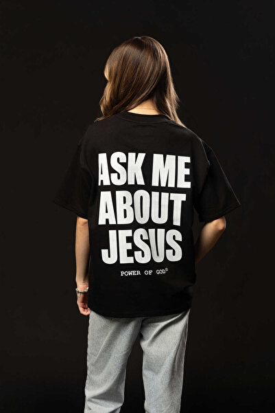 Power of God ΡΩΤΗΣΤΕ ΜΕ ΓΙΑ ΤΟΝ ΙΗΣΟΥ Μαύρο T-Shirt Γυναικείο