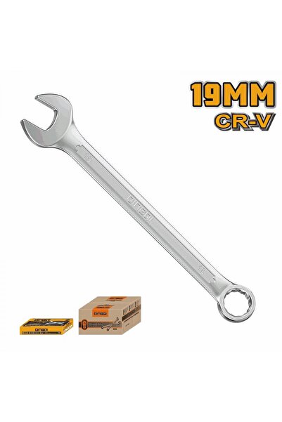 DINGQI Cheie combinată 19 mm Cr-V – Cheie fixă și inelară din oțel crom-vanad...