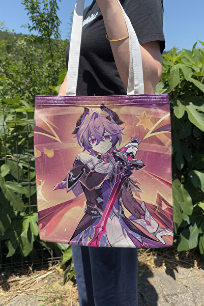 ZipZap Durin Genshin Impact V1 Double-Sided Canvas Print Tote Bag Anime Bag