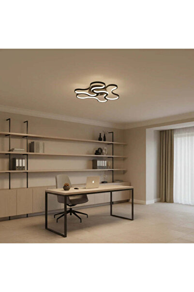 OEM Lustra LED cu telecomanda ORMS Eleganza, 3000K/4000K/6000K, 126W, Metal s...