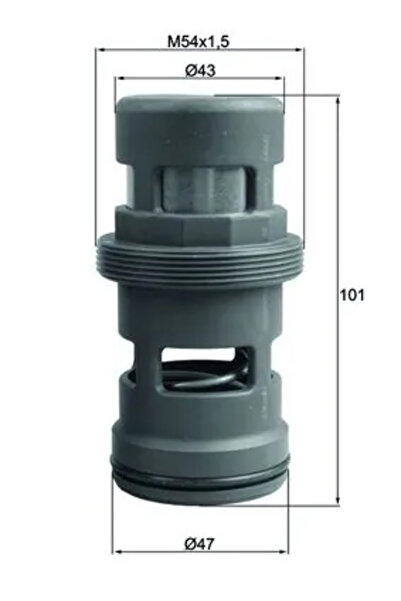 MAHLE Termostat Racire Ulei Mercedes-Benz Actros MP4 / MP5/Antos/Arocs 2011-2018