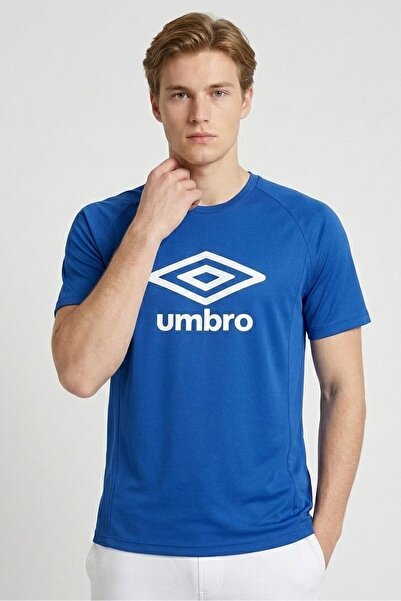 UMBRO Men Sportswear Fit Short Sleeve Outdoor T-Shirt, Blue