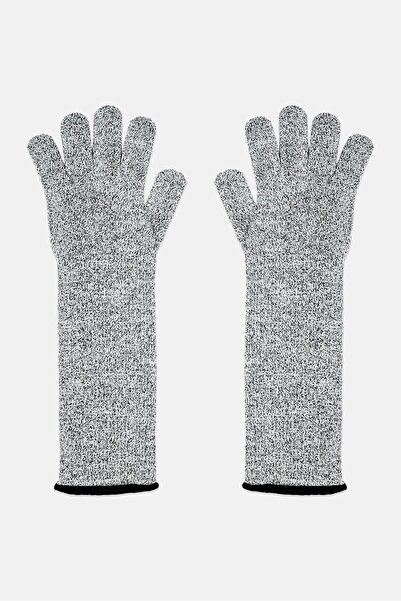 Tchibo Women One Pair Cut Resistant Knitted Gloves, Grey