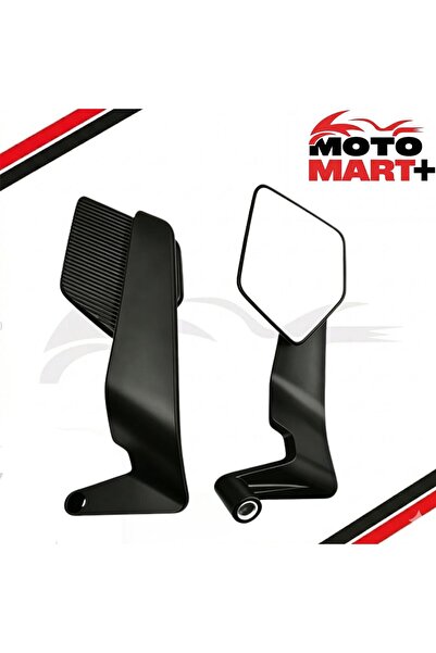 motomart+ Bajaj Pulsar Rs200 Siyah Katlanır Ayna H2 Mr0182