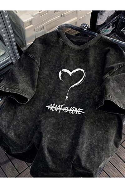 Pink Sky Unisex Oversize Vintage Washed Street Style Μόδα του δρόμου Βαμβακερ...