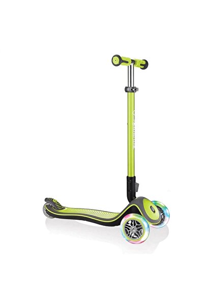 Globber Elite Deluxe Işıklı Scooter - Yeşil