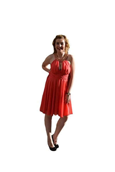 OEM Rochie eleganta, din material vaporos,aplicatii de strasuri aurii