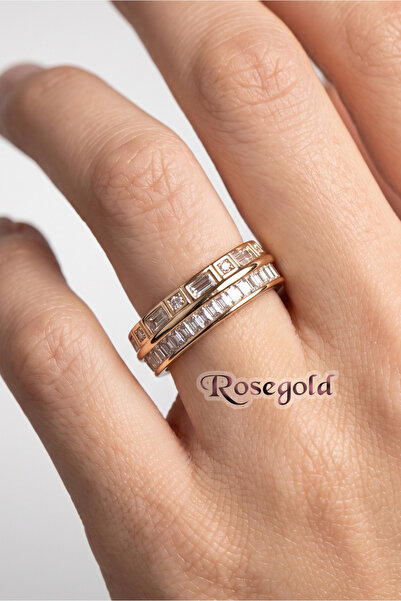 Modacaprea Xuping 18K Su Yolu Yüzük – Rosegold Renk Takı | Xuping Kadın Yüzük