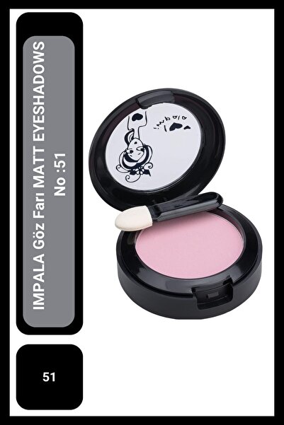 IMPALA Eyeshadow Matt Eyeshadows No:51 Candy Pink