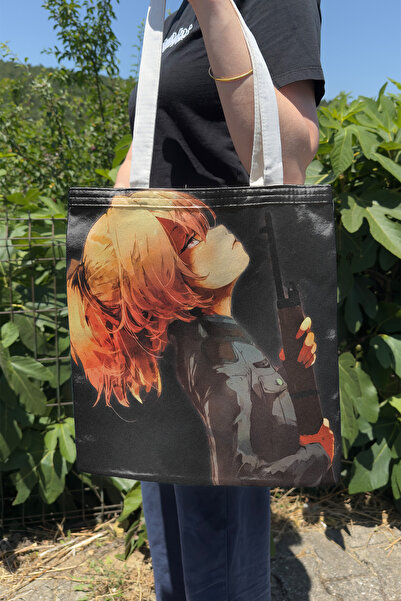 ZipZap Youjo Senki V3 Summer Winter Double-Sided Canvas Printing Tote Bag Ani...