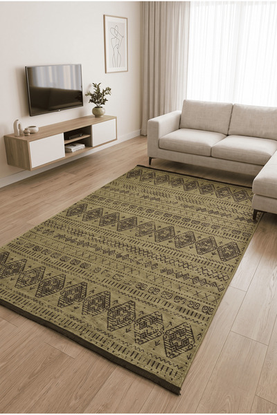 Anaska Home Şönil Halı Salon Halısı Mutfak Halısı Şönil Kilim Leke Tutmaz Hal...