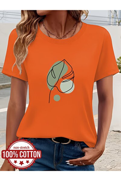 puolikuu Unisex Comfortable Fit Tshrit Printed Tshirt