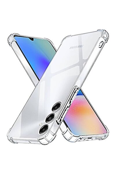 bzstore Husă pentru Samsung A55, antișoc, protecție cameră, silicon transparent.