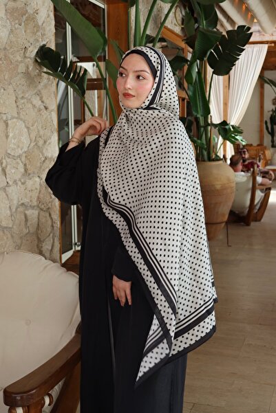 Şalland Polka Collection Shawl White