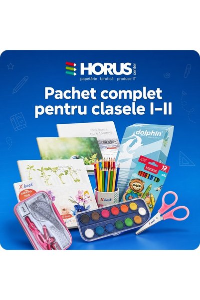 horus Pachet rechizite scolare, set complet, 21 piese, pentru Clasele 1-2
