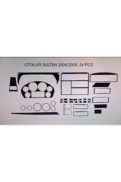 Demircioğlu Oto Aksesuar Marketi Otokar Sultan 2006-2009 33 Piece Torpedo Cov...