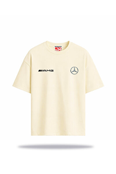 Mercedes Benz Baskılı %100 Pamuk Relaxed (Yarı Oversize) Tişört