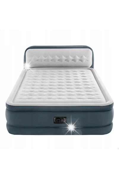 Intex Saltea de camping cu pompă electrică, INTEX, 236x152x86cm, pentru 2 per...