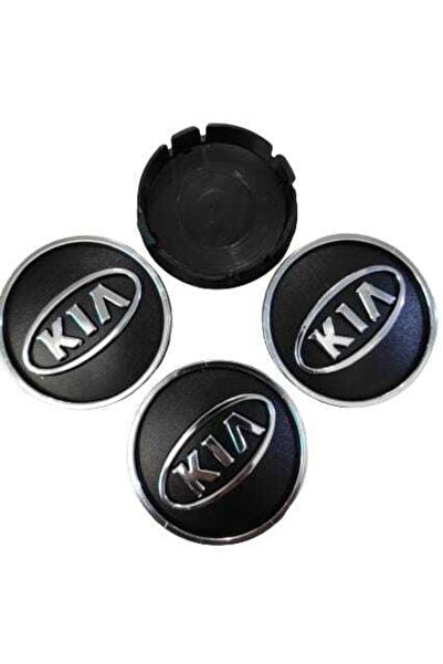 GARDENAUTO Kia Compatible Embossed Snap Wheel Hub 4 Pieces 60Mm-55Mm