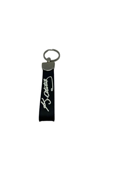 GARDENAUTO K.atatürk Signed Silicone Auto Keychain Black White