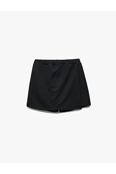 Koton Viscose Blended Regular Waist Bermuda Shorts Skirt