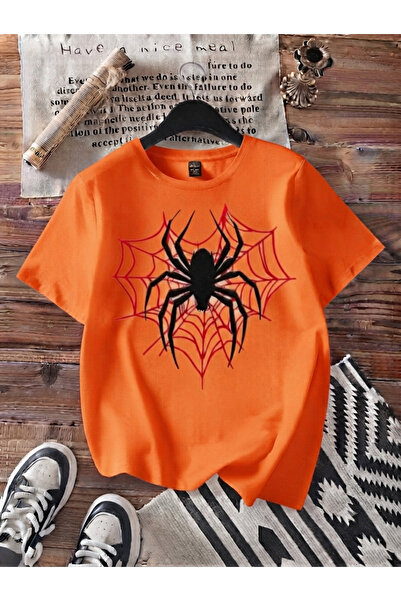 COHERENT Tricou supradimensionat din bumbac cu imprimeu personalizat SPIDER p...