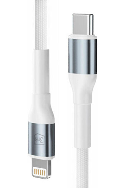 3MK Hyper USB-C σε καλώδιο Lightning 27W Λευκό 1μ