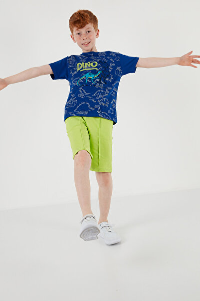 Lela Cotton Printed Crew Neck Short Sleeve Shorts Suit Boys' SET6212020