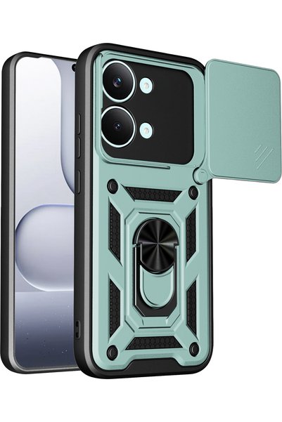 New Face Zngzrmll Poco X8 Pro Max Pars Lens Ringed Silicone (163815) - Green