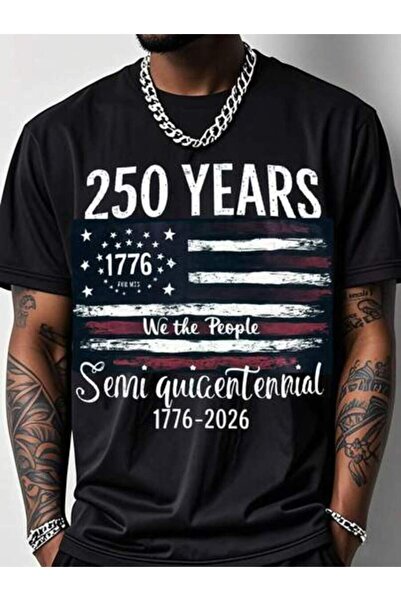 Astogria13 تي شيرت We The People 1776-2026 للرجال والنساء - تي شيرت وطني من م...