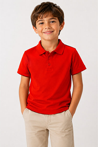 Polo Yaka Unisex Okul Lakost Tshirt