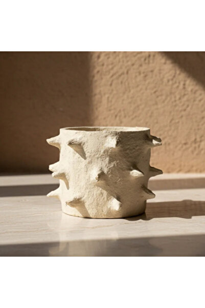 Generic Brand Ma-Pm-A25-28 Handmade Decorative Piece - 33X33X26 cm - Off White