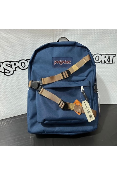 Jansport 【موسم المدارس】حقيبة مدرسية كلاسيكية ملونة مع حجرة للكمبيوتر للطلاب