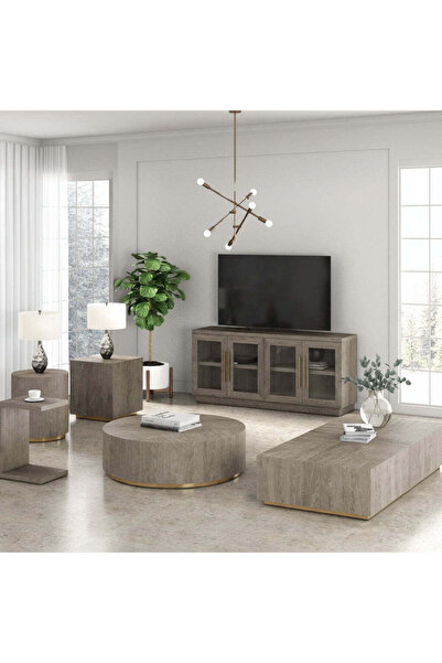 Roots Furniture طاولة قهوة مستطيلة من ماتشينتو