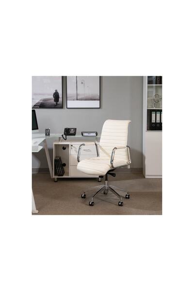 Midas Furniture كرسي مكتب لوسيندا متوسط الارتفاع الظهرية
