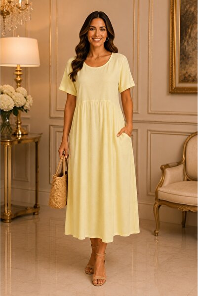 OEM Rochie rafinata Raelynn, nuanta de galben