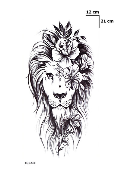 TAKIŞTIR Kraliçe Aslan Geçici Dövme Tattoo