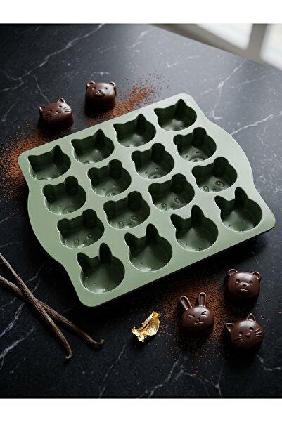 Tasarım Evi 16-Cavity Flexible Silicone Chocolate, Candy, and Praline Mold - ...