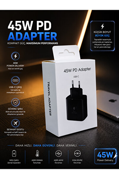 45 W Type-C To Type-C Hızlı Şarj Adaptörü