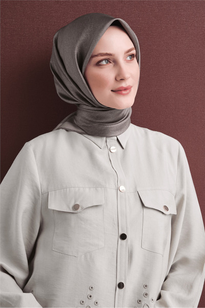 Armine Silk Scarf 2027 Winter - 9601-52 Mink Twill