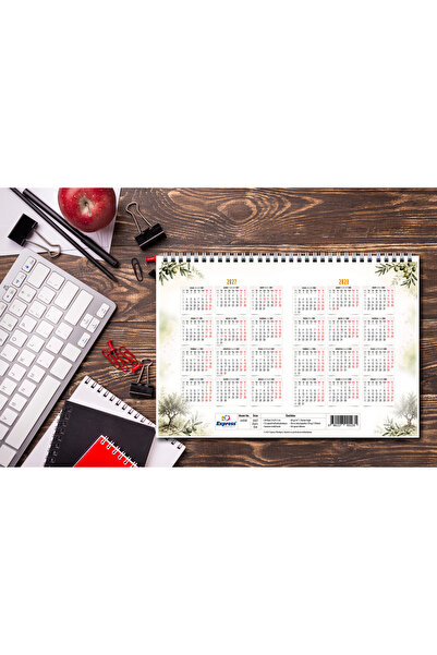 express planlayıcı 2027 Calendar 53 Week Planner A4 Horizontal - Olive Branch