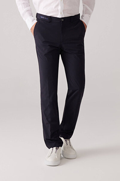 Ysf Erkek Lacivert Regular Fit Paraşüt Kumaş Pantolon