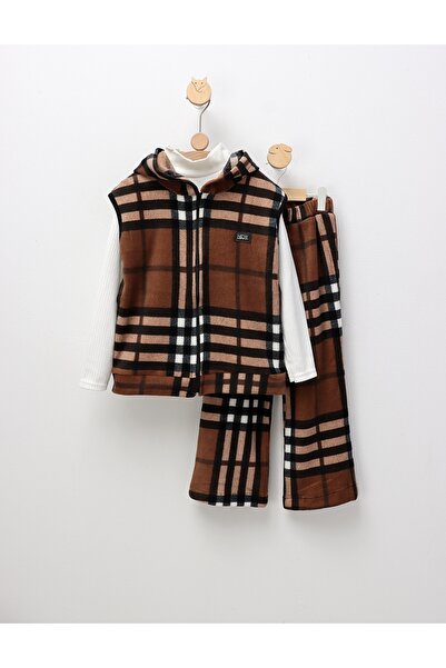MiniKids Compleu polar New Kids Fashion, maro