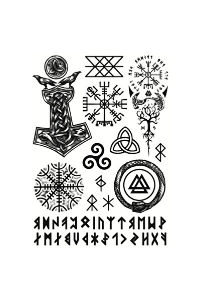 FlashTattoosRomania Tatuaj Temporar, Tatuaje Flash România, Simboluri Viking,...