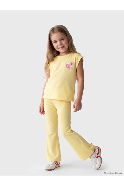 LC Waikiki Trendlucky Girl's Set with Printed Difference
