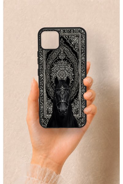 Vip Case حافظة سيليكون متوافقة مع هاتف Realme C11 2021 بتصميم شكل حصان عرقي