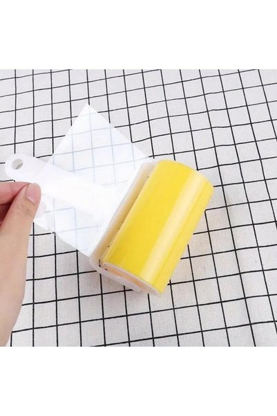 Pisicik 2Pcs Washable Cat Dog Feather Hair Bristle Cleaner Dust Collector Washes Roller
