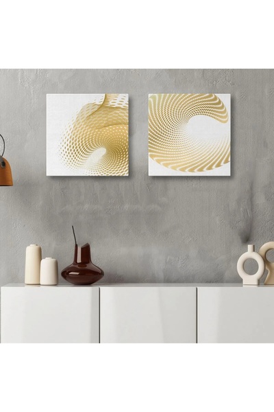 OEM Set Wallxpert de 2 tablouri decorative pe pânză, 2x50x50 cm, 100% pânză, ...