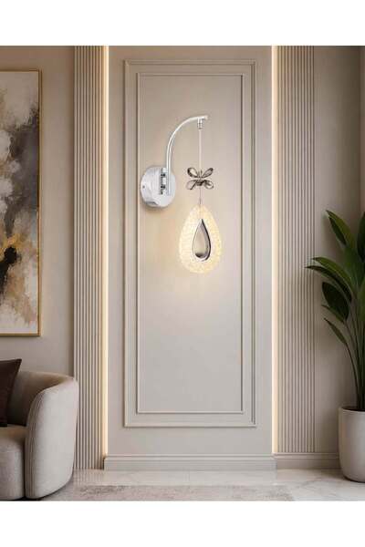 OSC HOME Led Aplik Lüx krom Pilli Degil Elektirikli Ürün 1 adet modern