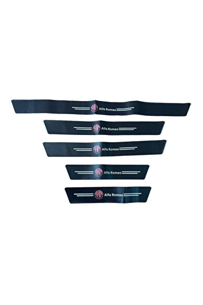OEM Διακοσμητικά Εσωτερικά Μασπιέ Πόρτας Carbon Alfa Romeo Αυτοκόλλητα 5 Τεμάχια